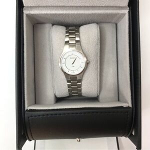 New BOGAVIA Silver Stainless Steel Sapphire Crystal Watch